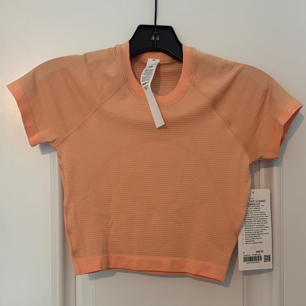 Lululemon Athletica Peach Crop Top